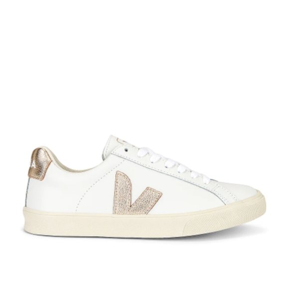 Veja Esplar Leather Sneakers - White/Platine - Picture 1 of 6